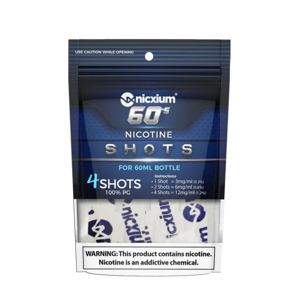 Nicxium - Nicotine Shots 4-Pack 60's
